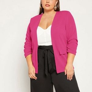 Barbie Pink Open Blazer Size 32 - Fits like Plus Size 28